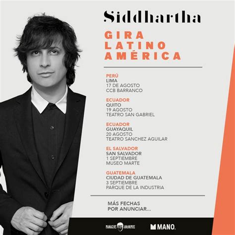 Siddhartha Anuncia Gira Por Centroamérica Y Sudamérica Mundo Indie Mx