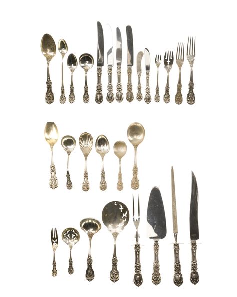 Lot A Reed Barton Francis I Sterling Silver Flatware Service