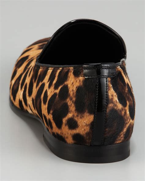 Jimmy Choo Leopard Print Calf Hair Loafer For Men Lyst