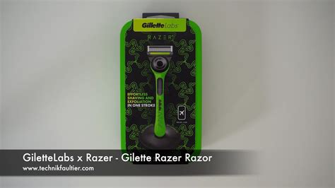 GiletteLabs X Razer Gilette Razer Razor Unboxing YouTube