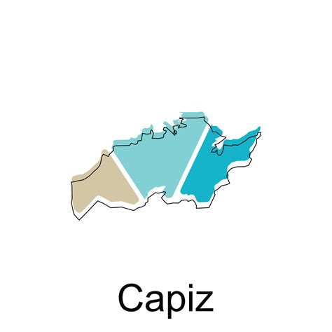 Map of Capiz modern design, Philippines map illustration vector Design ...