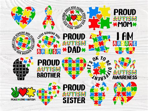 Autism Svg Bundle Autism Svg Autism Awareness Svg Autism Love Svg