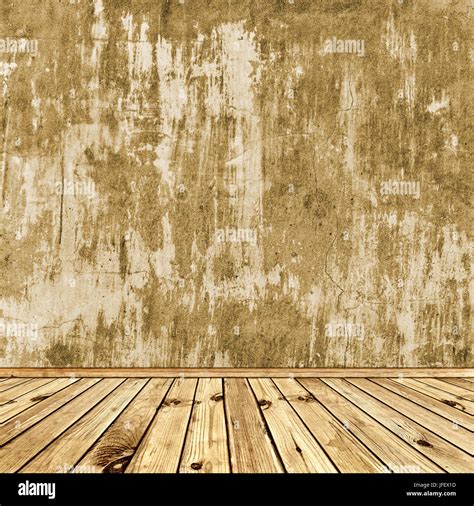 Wooden Floor And Wall Stock Photo Alamy