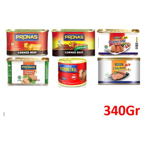 Pronas Kornet Beefchicken Beef Chililuncheon Chickenbeef 340gr