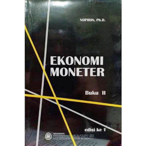 Jual Buku Ekonomi Moneter Edisi Ke Dan Jilid Dan Nopirin