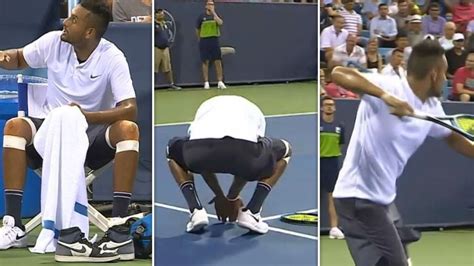 Nick Kyrgios video vs Coric, Aussie at Cincinnati Open, crazy moments