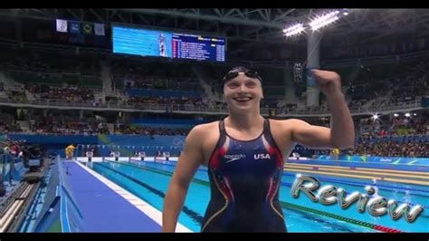 Katie Ledecky Breaks World Record Ledecky Wins Gold Rio Olympics 2016