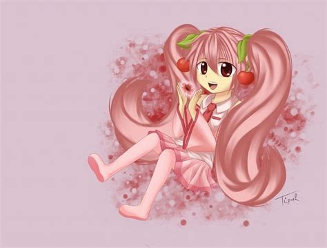 Sakura Miku Pretty Adorable Sweet Nice Anime Anime Girl