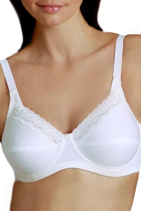 Susa Womens Non Wired Cotton Bra 7418 34 44 B D Uk Clothing