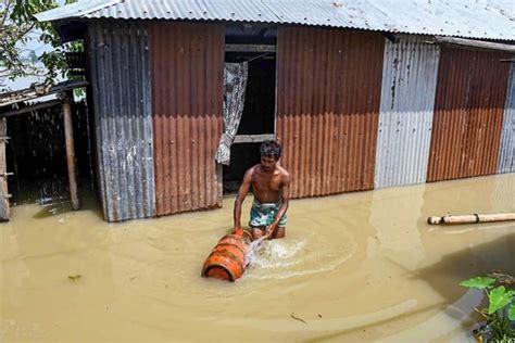 Assam Flood Situation Remains Grim Lakhs Displaced National Parks Hit