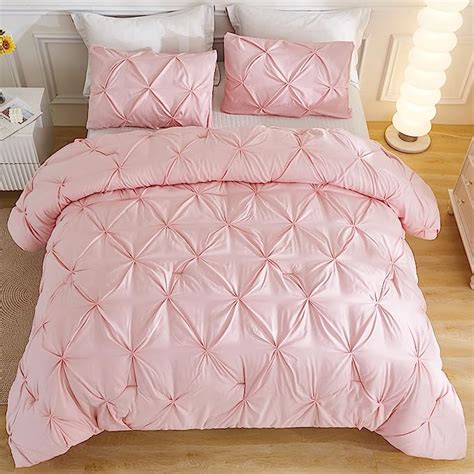 Amazon Andency Pink Comforter Set Queen X Inch Pieces Soft