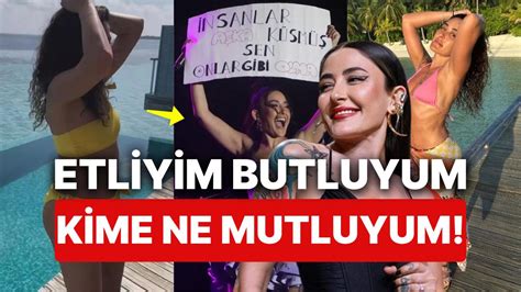 Melek Mosso Etli Butlu Olmaktan Gayet Mutlu Olduğunu Söyleyerek Bikini