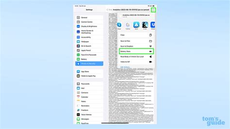 How To Check Your Ipad S Battery Health Tom S Guide