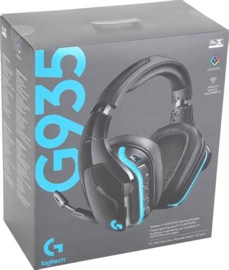 Logitech G935 Pc Gaming Headset Wireless 71 Surround Sound Lightsync Rgb Lighting Stereo