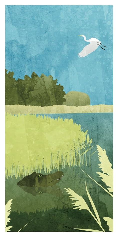 Nature Poster Wetlands 12 X 24