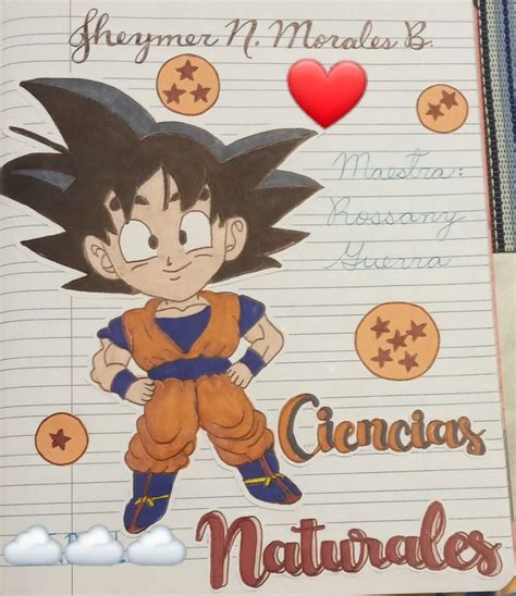 Portada De Cuaderno Dragon Ball Portadas Portadas De Cuadernos Dragones