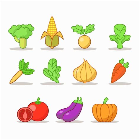 Conjunto De Verduras 830930 Vector En Vecteezy