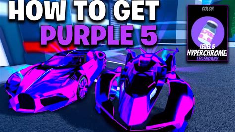 How To Get Level Purple Hyperchrome Easily In Roblox Jailbreak