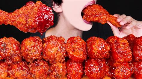 Asmr Spicy Bbq Vampire Chicken Fried Chicken Nuclear Fire Sauce Mukbang