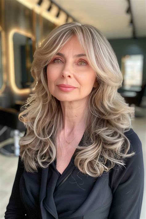 Medium length hairstyles for older women provide a youthful look 24