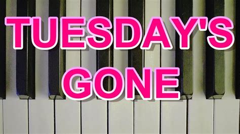 Tuesdays Gone Lynyrd Skynyrd Piano Tutorial Cover Song Youtube