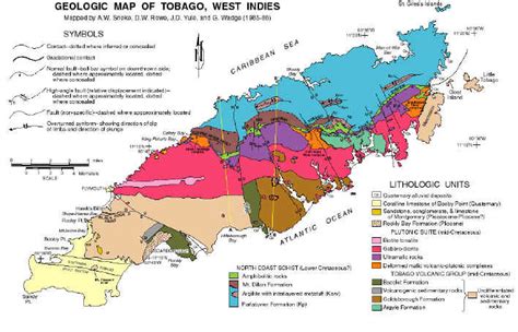 Geological Map Of Tobago Website 3 Download Scientific Diagram