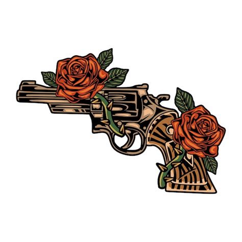 Revolver And Roses Tattoo