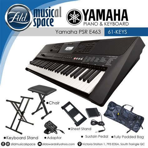 Yamaha PSR E463 61 Keys Portable Keyboard Lazada PH