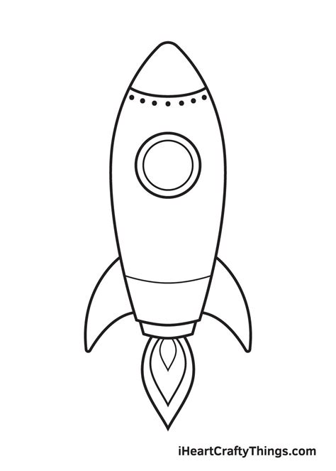 Rocket Drawing How To Draw A Rocket Step By Step Rocket Drawing