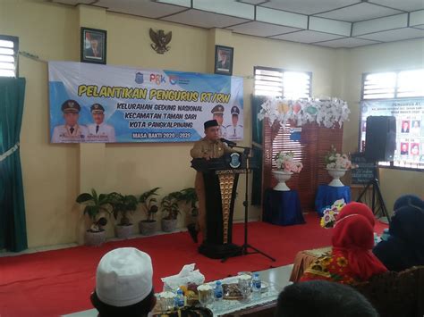 Walikota Pangkalpinang Hadiri Pelantikan Rt Dan Rw Kelurahan Genas