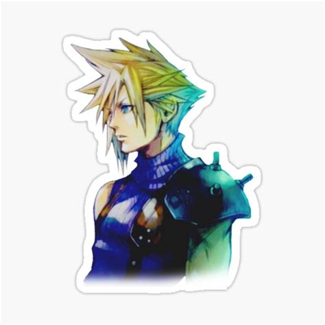 Cloud Strife Portrait Sticker For Sale By Neofo Redbubble