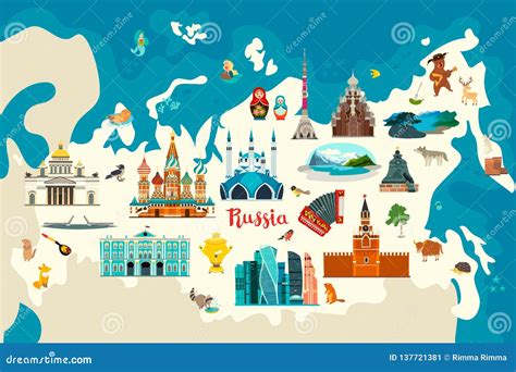 Russia Map For Kids