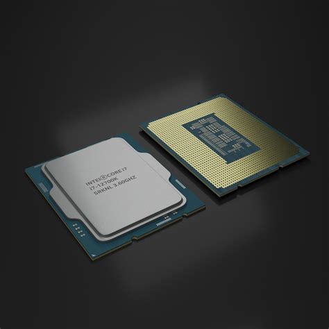 Intel Core I7 12700K Alder Lake Desktop Cpu 3D Model CGTrader