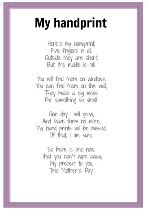 Mothers Day Poems For Kids