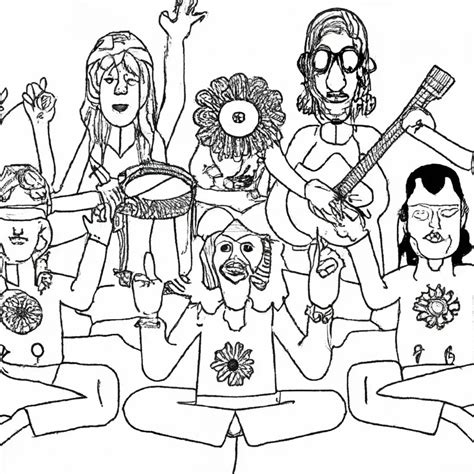 Hippies Desenhos Para Imprimir E Colorir Que V O Te Deixar Hippie