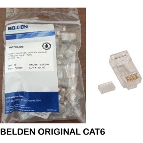 Jual Konektor Rj Cat E Belden Connector Rj Shopee Indonesia