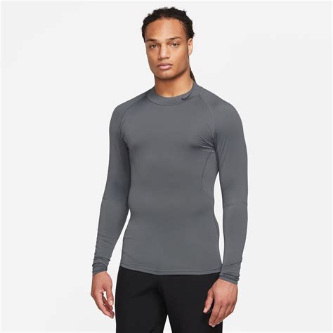 Sous Maillot Manches Longues Nike Pro Gris Sur Footfr