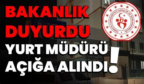 Bakanlık Duyurdu Yurt Müdürü Açığa Alındı Afyon Haber Odak Gazetesi