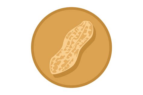 Peanut Logo Icon On Transparent Background Png