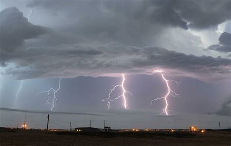 Thick black clouds flashed lightning in the sky 29509724 Stock Photo at ...