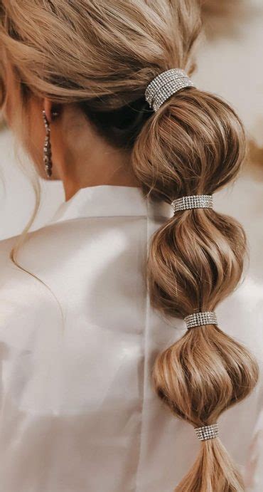 Cute Hairstyles For Any Occasion Glam Bubble Braid Ponytail