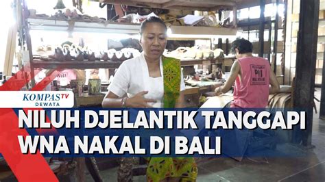 Niluh Djelantik Tanggapi Wna Nakal Di Bali Kompas Tv Vidio