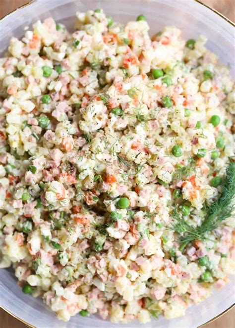 Olivier Salad Recipe Russian Potato Salad Valentinas Corner