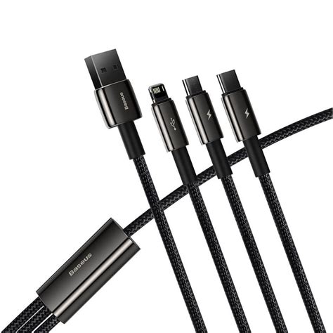 Baseus Tungsten 3 In 1 Usb Cable Camltwj 01 универсален Usb кабел с