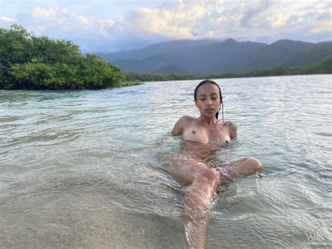 Camila Luna Swimming All Naked In Paradise At Watch Beauty Photo