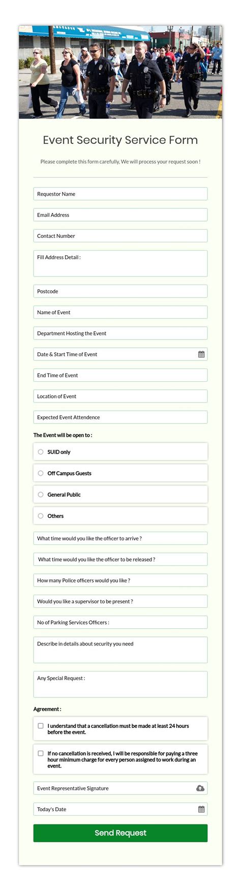 Printable Inservice Form