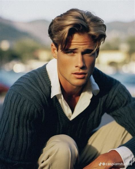 Caspianstudios On TikTok Old Money Classy Men Style Photography Blonde Guys Long Hair Styles