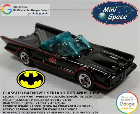 Hot Wheels Batmóvel Clássico Seriado Anos Loose Desapega