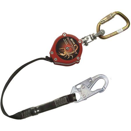 Honeywell Miller Scorpion L Fall Limiter Steel Twist Lock Carabiner