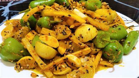 Mixed Achar Recipe I Spicy Mix Vegetable Achar Recipe I Instant Pickle